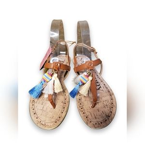 NWT Sam & Libby sandals tassels
